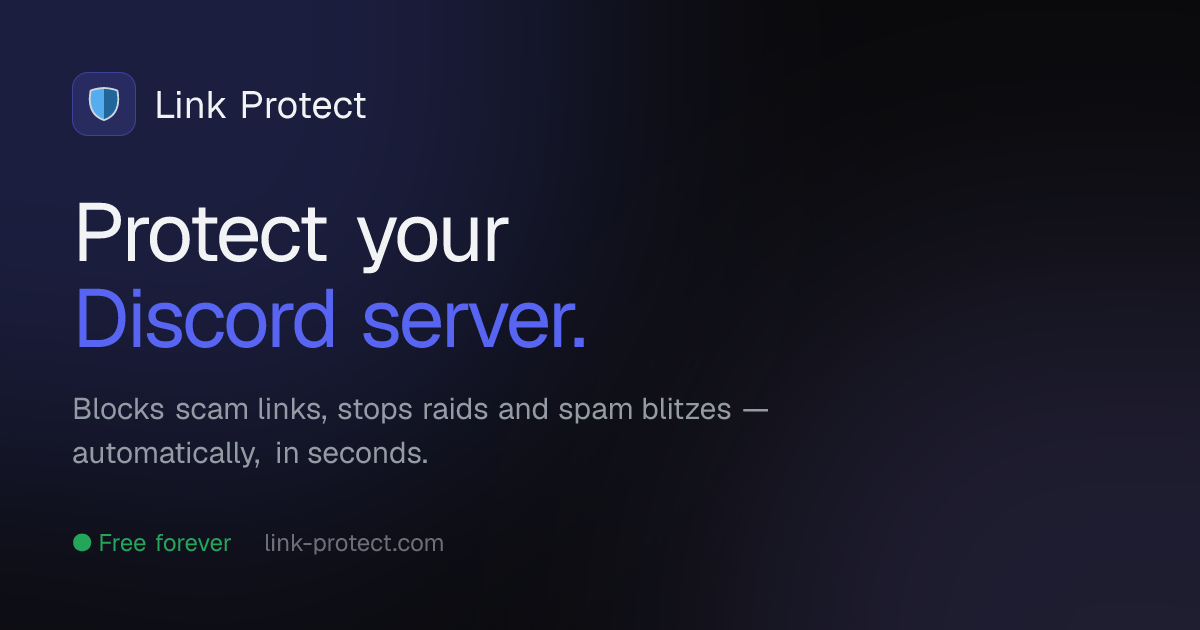 Link Protect — Protect Your Discord Server